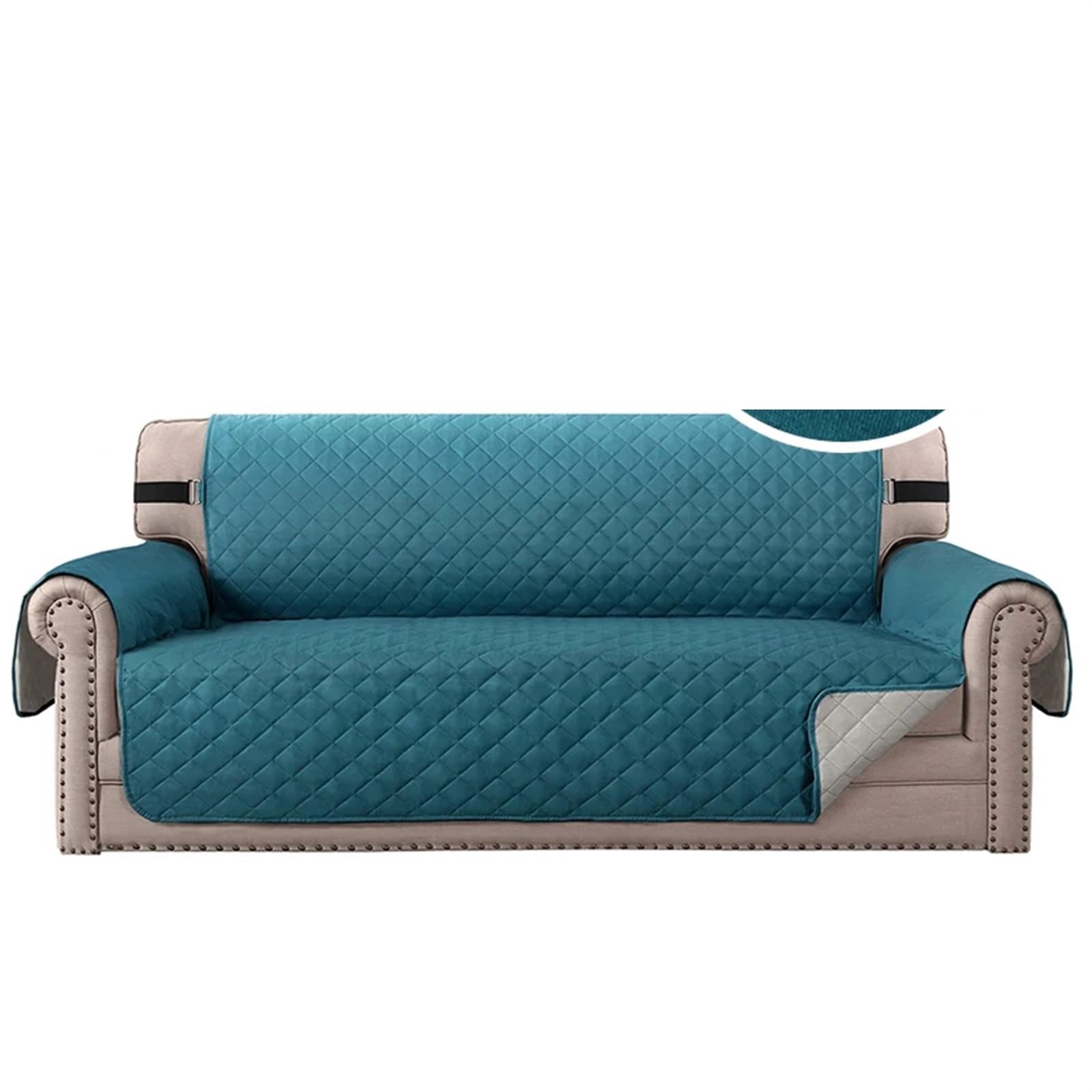 Housses de canapé matelassées de couleur Peacock pour sublimer et protéger votre grand salon