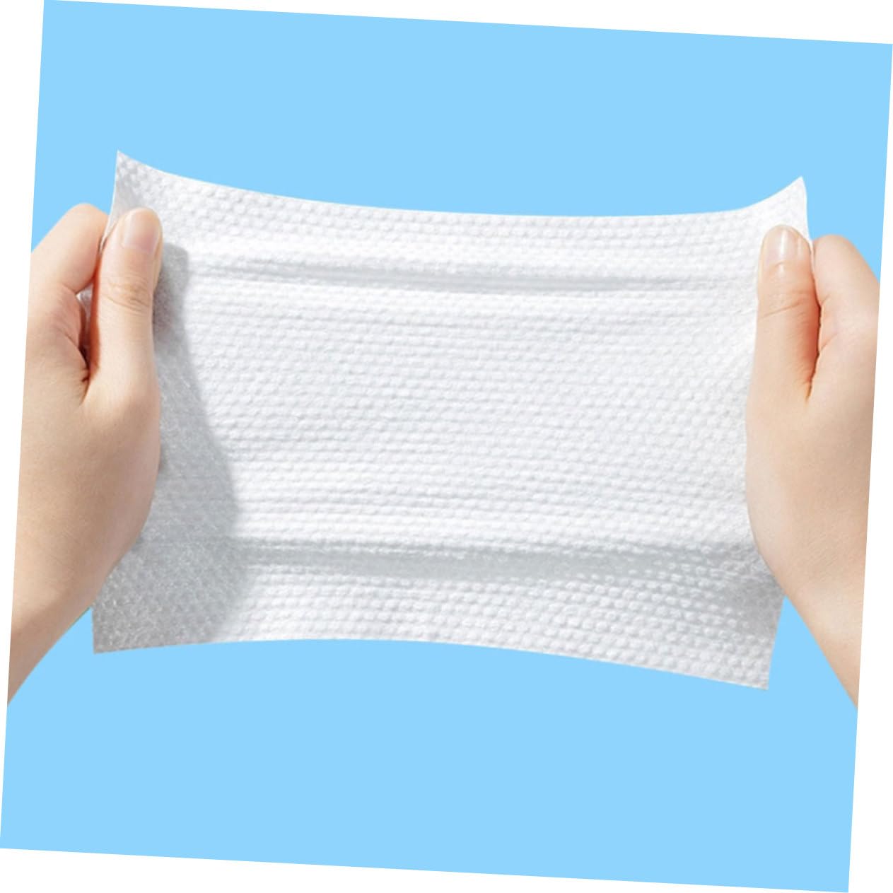 VALICLUD Salviette Viso in Cotone Monouso per Rimozione Trucco e Pulizia Quotidiana, 600g, Bianche, Morbide e Portatili