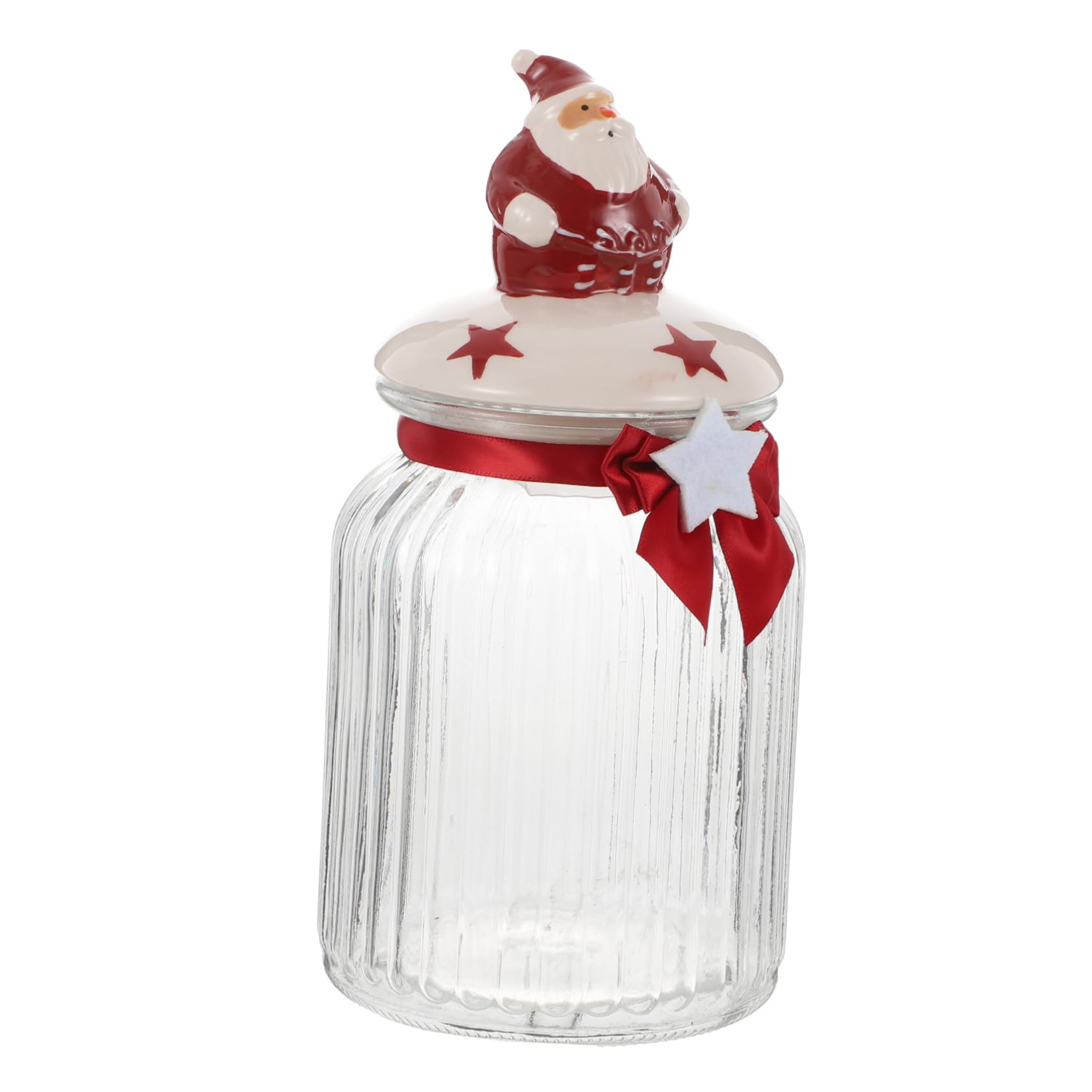 Candy Jars Lids Christmas Jar Sealed Canister Food Storage for Cereals Tea Dried Fruit Coffee Bean