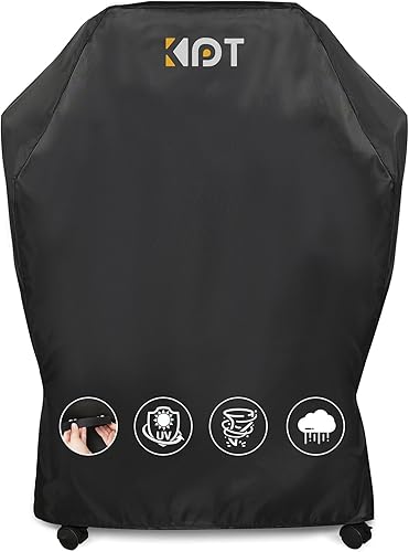 KPT Cubierta de parrilla de 30 pulgadas para parrilla al aire libre, cubierta de barbacoa 420D resistente al agua con gancho, ventilación de aire,