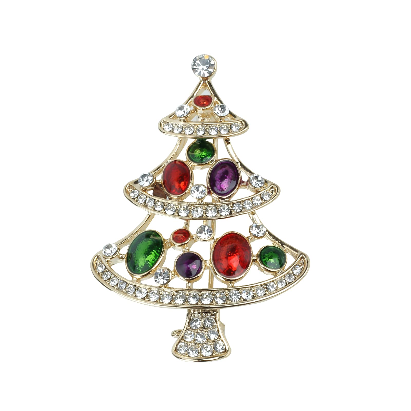 Brooch Pins For Women - Women's Flower Brooches Pins For Wedding Bouquet，Sparkly Honey Bee，Pine Tree, Colorful Rhinestones Garland Brooch Breastpins For Women Vintage Wedding