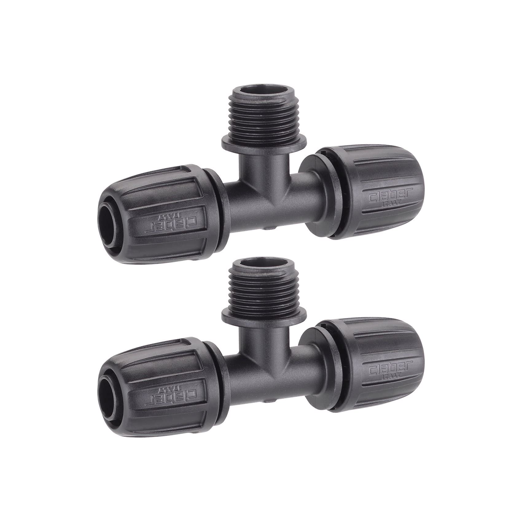 Claber 3-Way Compression Fitting With Threaded 1/2 " Connection (10)