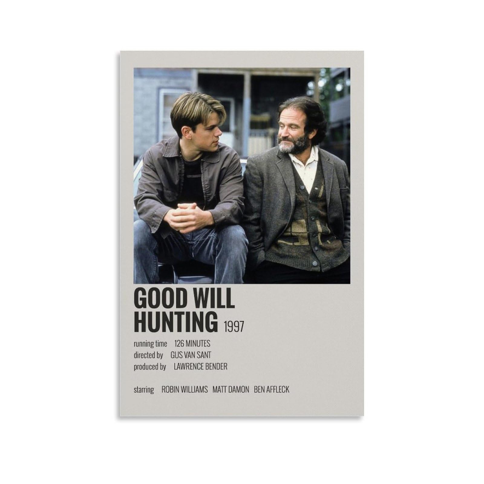 Good Will Hunting Movie Poster For Room Aesthetic Poster Decorative Painting Canvas Wall Art Living Room Posters Bedroom Painting 12x18inch(30x45cm) Unframe-style