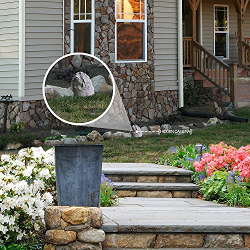Spy-Max Decorative Rock Hidden Camera - Motion Detector Outdoor Camera - Low Light Monitor Camera - 1280 X 720 Hd Recording Cam - Outdoor Camera Wireless Inside Of A Decorative Rock #TOP4