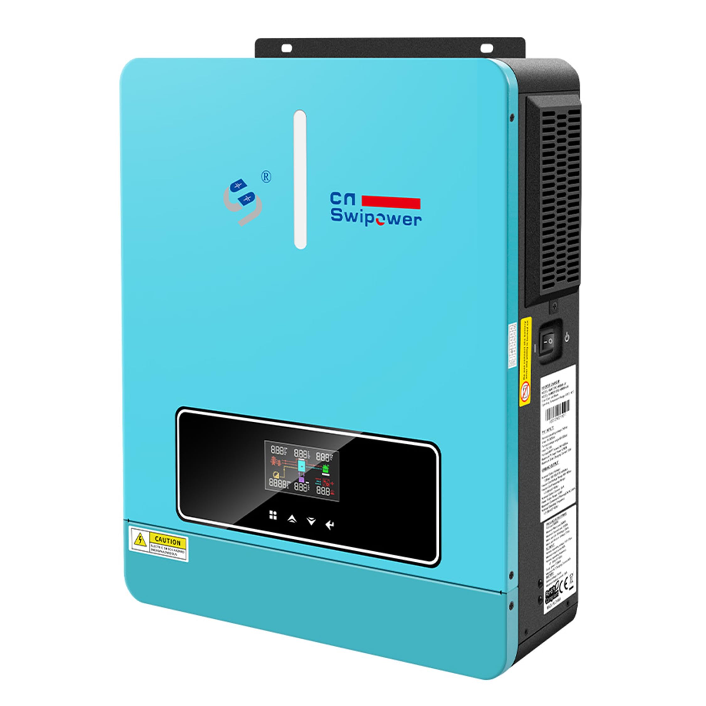 Amazon.co.jp: Xijia 3600W ハイブリッド太陽光インバーター、24V DC