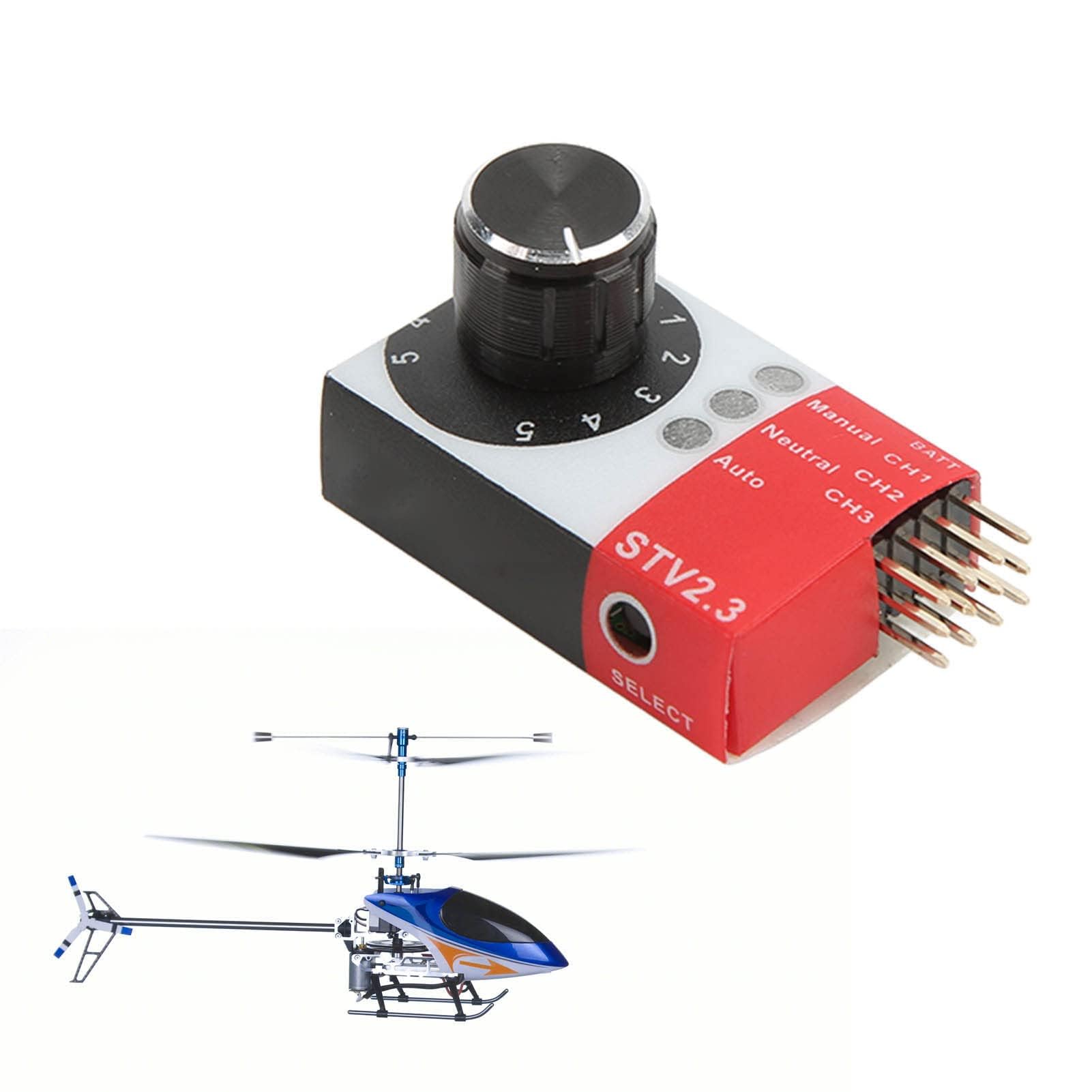Testeur de servo RC, mini testeur de servo d'hélicoptère RC haute précision 4,8 V-6,0 V STV2.3 testeur de mécanisme de direction de réglage pour modèle de télécommande