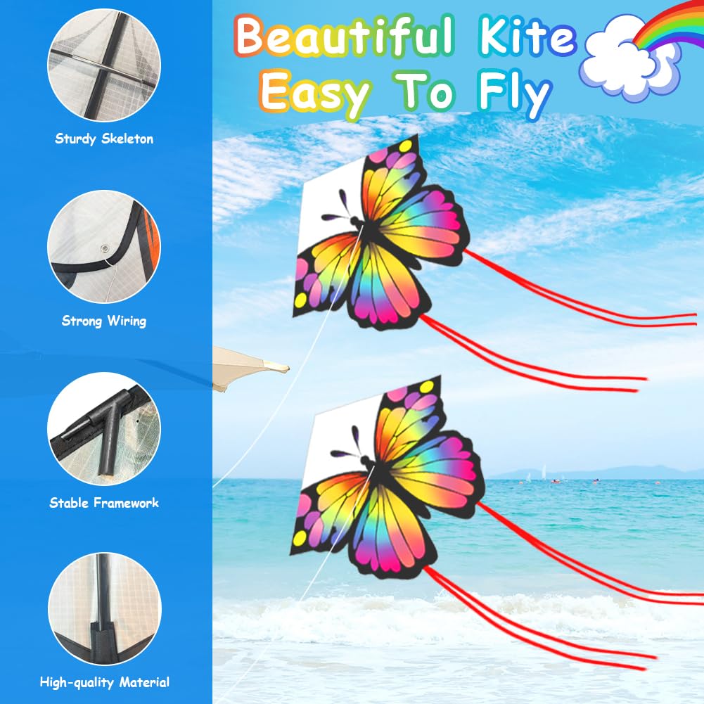 Flintronic Aquiloni Grande, Aquilone per Bambini e Adulti, Aquiloni a Linea Singola, Attività All'Aperto per Principianti