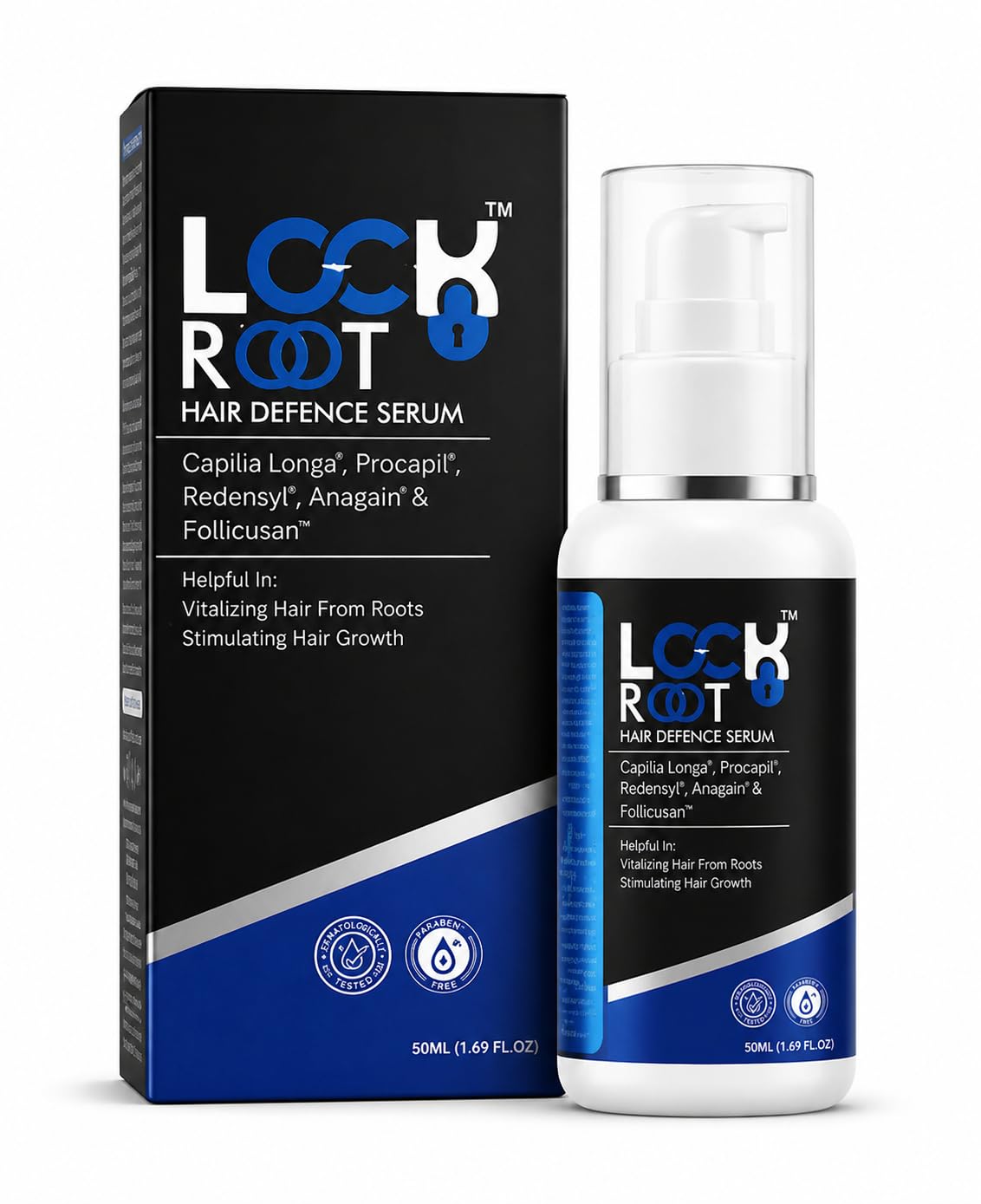 LOCK ROOT Hair Defence Serum with Redensyl, Procapil, Anagain & Capilia Longa – Anti Hair Fall Serum for Men & Women | Strengthens Roots & Supports Hair Growth | 50m-image-16