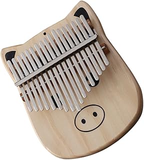 YARNOW 1 Pieza Piano de Pulgar de Madera Cartoon Instrumento Musical Portátil Principiantes y Amantes