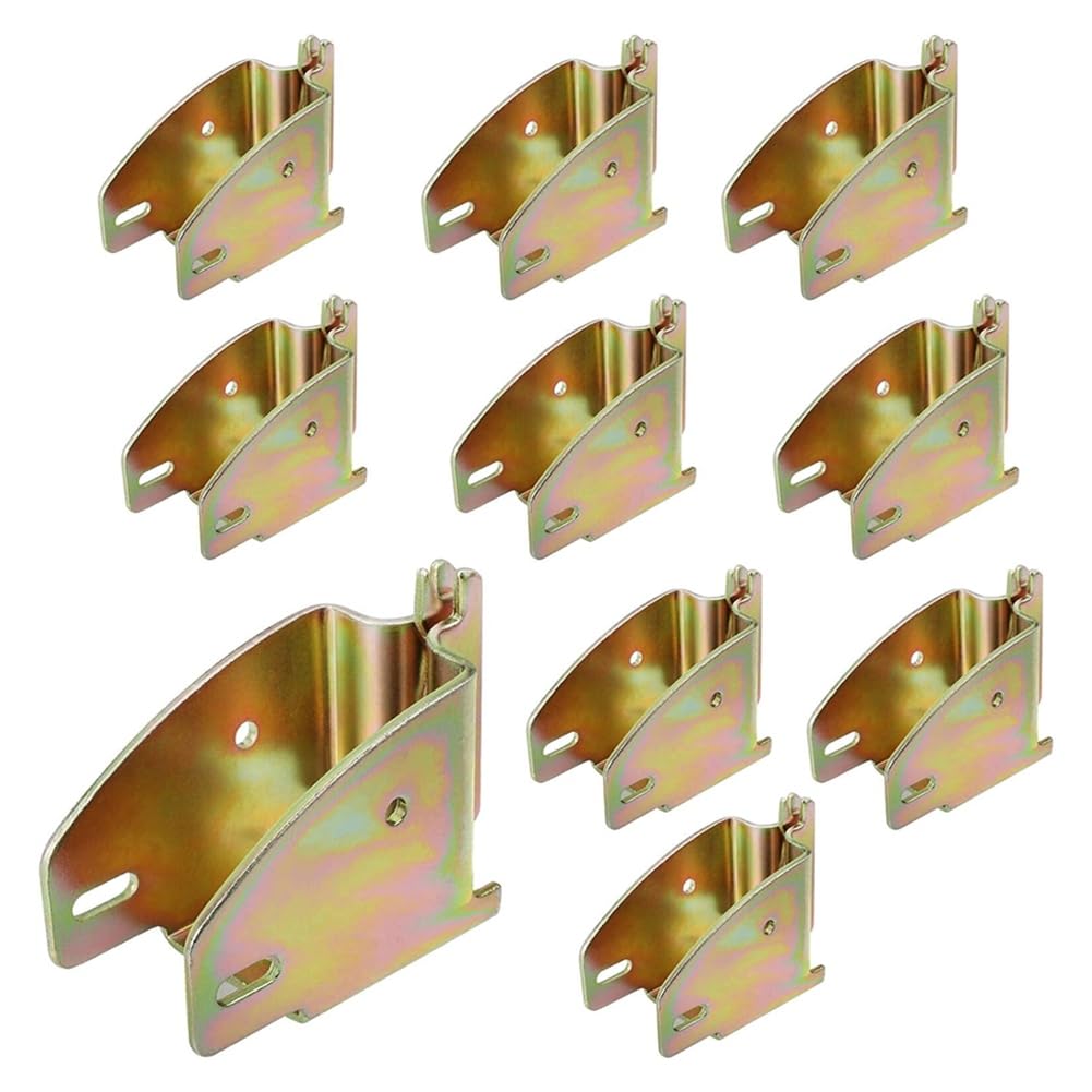 Gvvsjgdbis 10PCS E-Track Wood Beam End Socket Accessories for 2x4 2x6 Add Removable Load Lock Bars to E-Track Cargo Area