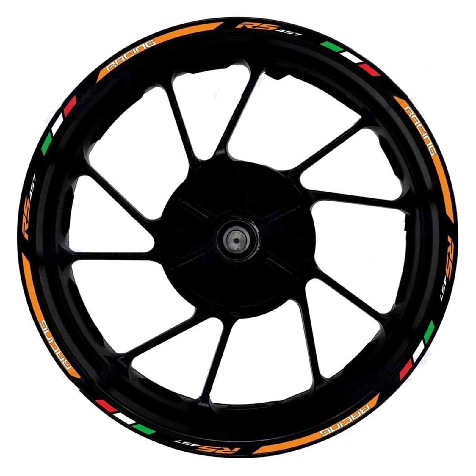 Motorcycle Wheel Sticker Decals Waterproof 17 Inch Rim Strip Tape for RS457 RS 457(Color2)