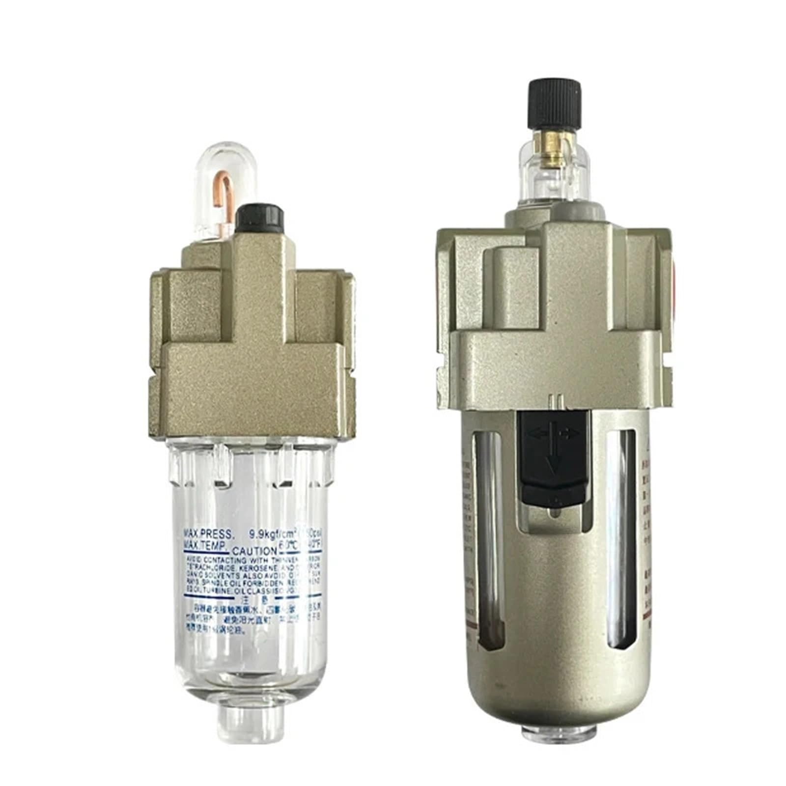 1 filtro de bomba de compresor lubricador, procesador de aire, filtro de aire comprimido 1/4 3/8 1/2 AL2000-02/3000-03/4000-04(AL3000-03)
