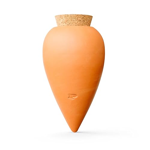Pepin | Olla Terracotta Planting | Automatic and Ecological Watering for Indoor and Outdoor Plants | Natural Irrigation System | Autonomy of Approximately 1 Week | OYA Terracotta - 25cl - Terracotta