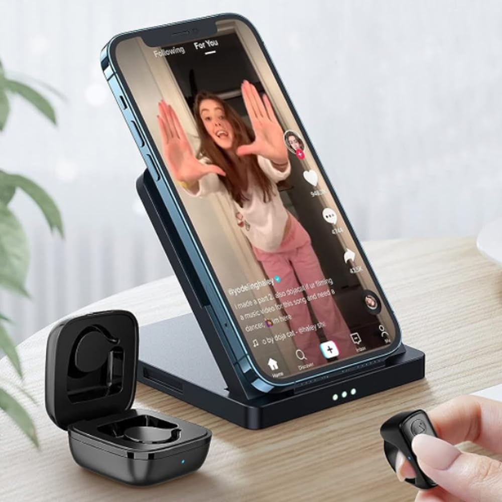 Kindle Page Turner Anello di controllo remoto Bluetooth con 2 modalità Modalità e-book Supporto modalità video breve Supporto per la rotazione delle pagine Regolazione del volume Scatto