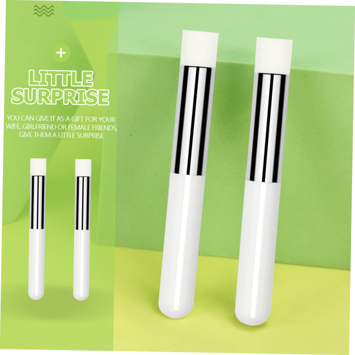 CALLARON Ergonomic Concealer Brush Lip Smudge Lipstick Brush Makeup Tools Set for Women Girls