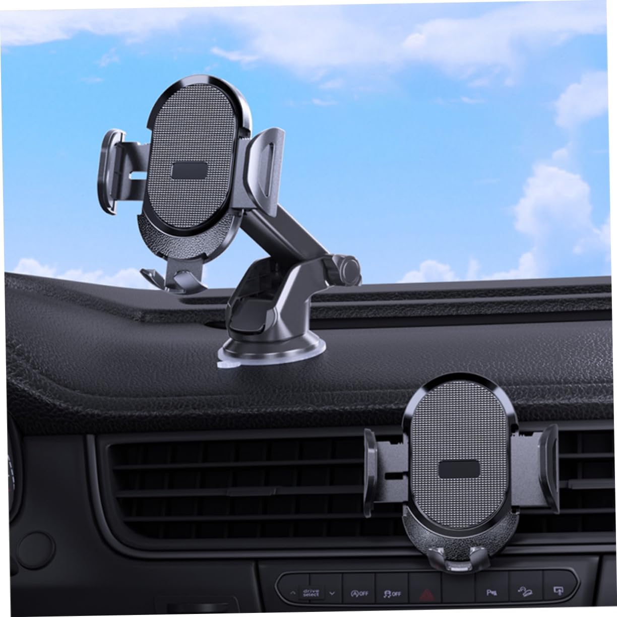 Housoutil Mobile Phone Holder Car Phone Mount Car Suction Phone Holder Vehicle Phone Mount Cell Phone Mount for Car Cell Phone Car Holder Mount Dashboard Phone Holder Sucker Abs The Lazy
