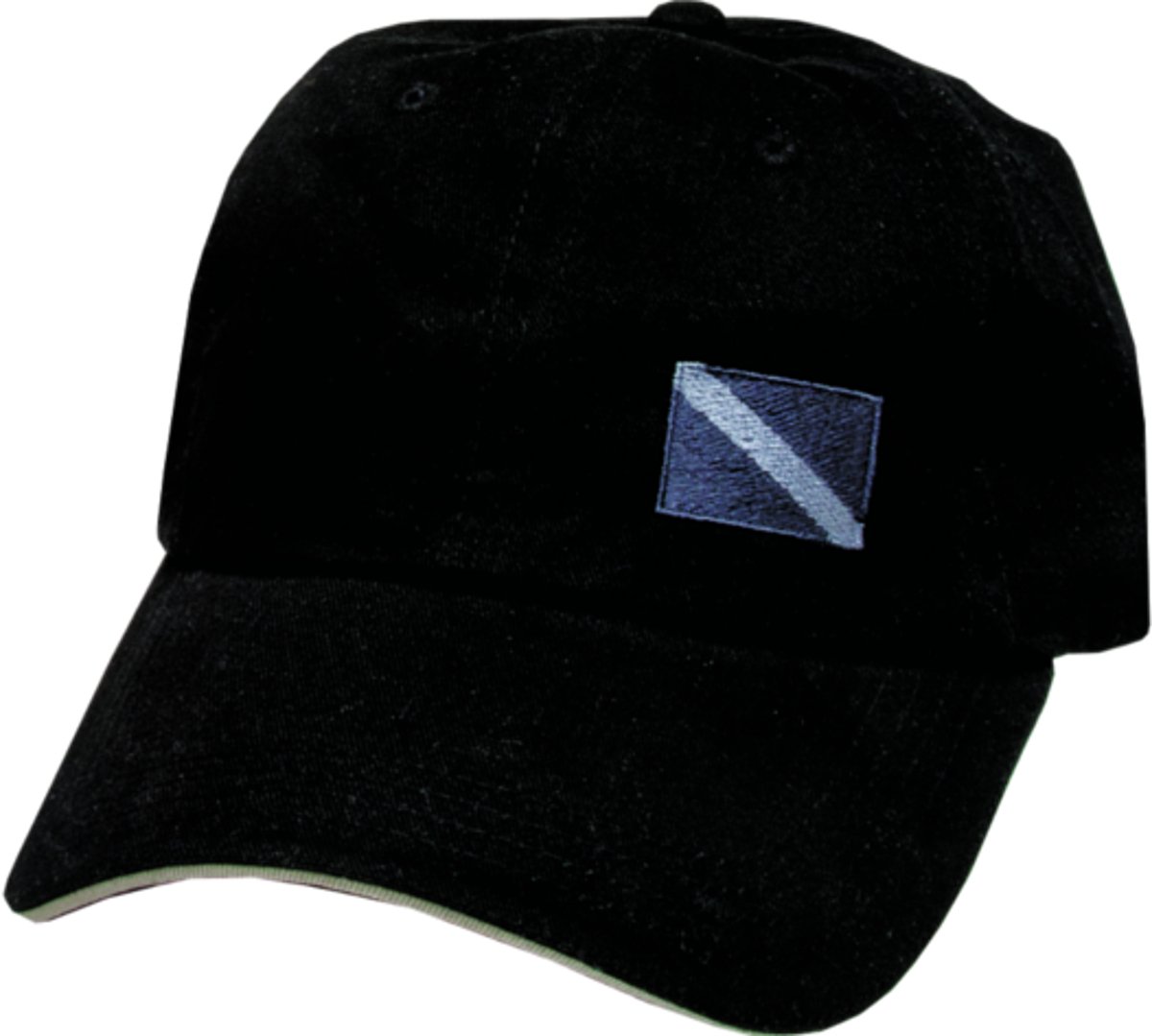 Innovative ScubaConcepts V-Cap with Dive Flag Black