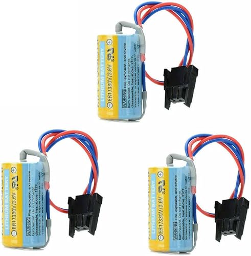 MEELER 3 Pack A6BAT PLC batería de litio 3.6 V para Mitsubishi Servo A6bat ER17330V FANUC CNC sistema no recargable