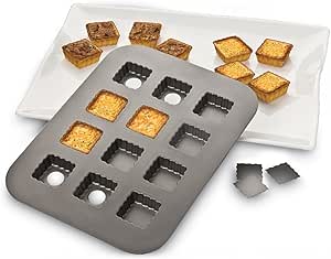 Chicago Metallic 12-Cup Lift &amp; Serve Single Squares Pan