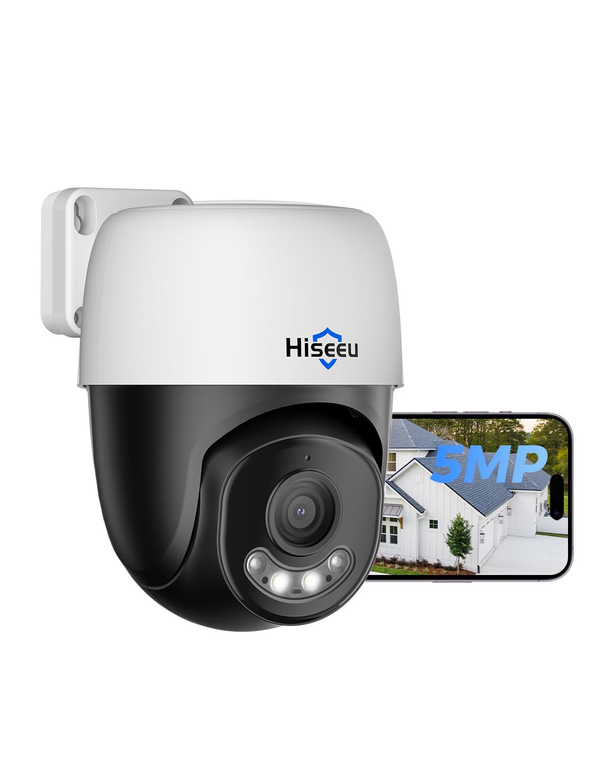 Amazon.com : Hiseeu 5MP PoE PTZ Security Camera Outdoor with 360
