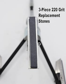 Engine Cylinder Hone Tool 2-7 Diameter Adjustable Deglazer Kit with 3-Piece 4 Long Stones 220 Grit