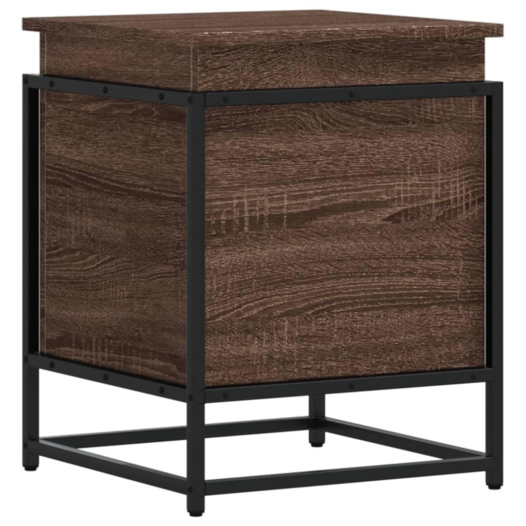 ShGaxin Aufbewahrungsbox mit Deckel, Holz, braun, Eiche, 40 x 40 x 51,5 cm, Spielzeugtruhe, Aufbewahrung, Schlafzimmer, Truhe, Truhe mit Sitz, Aufbewahrungsmöbel - 848793
