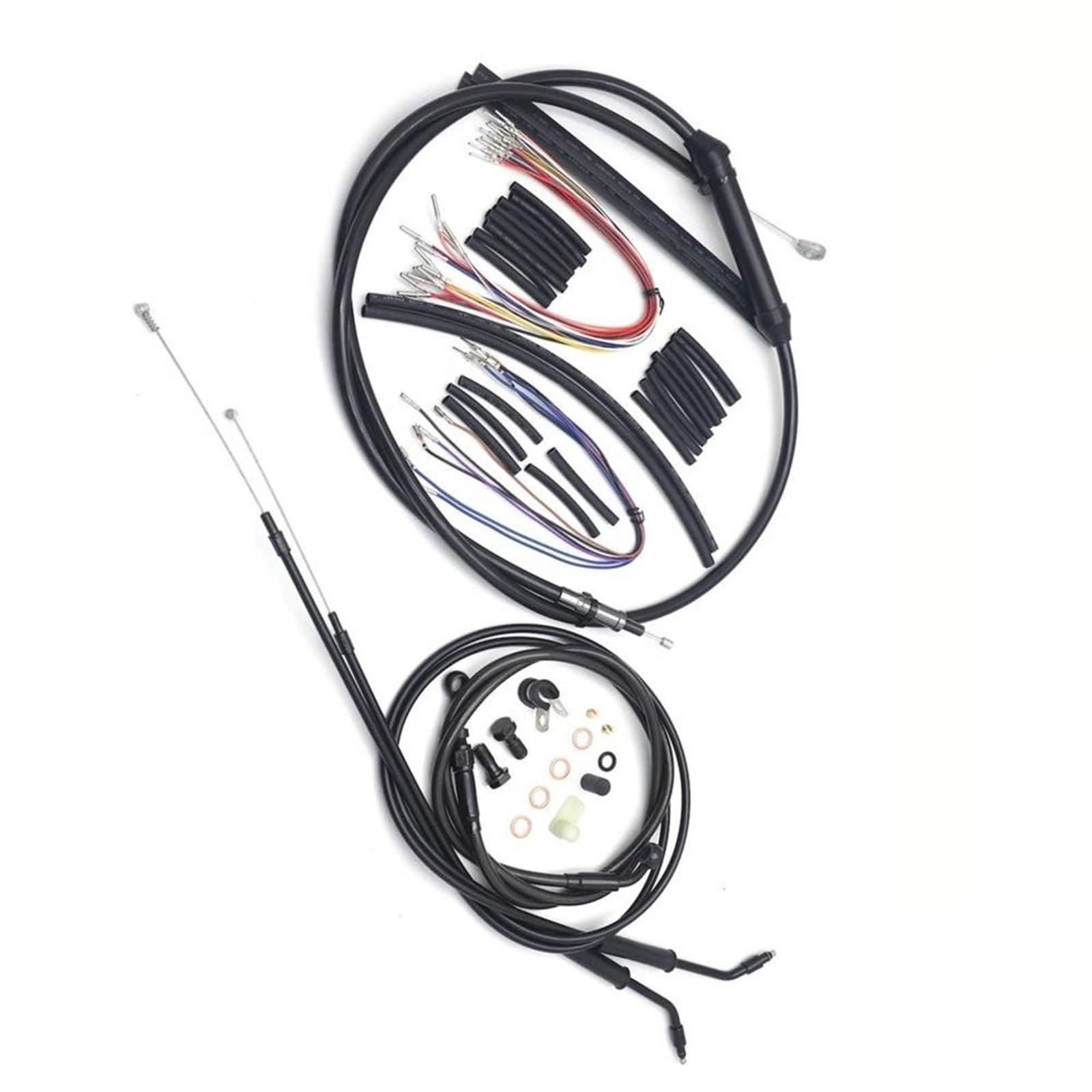 Kit câbles et conduites de frein 14"/16" pour Harley Softail Deuce FXSTD 2007
