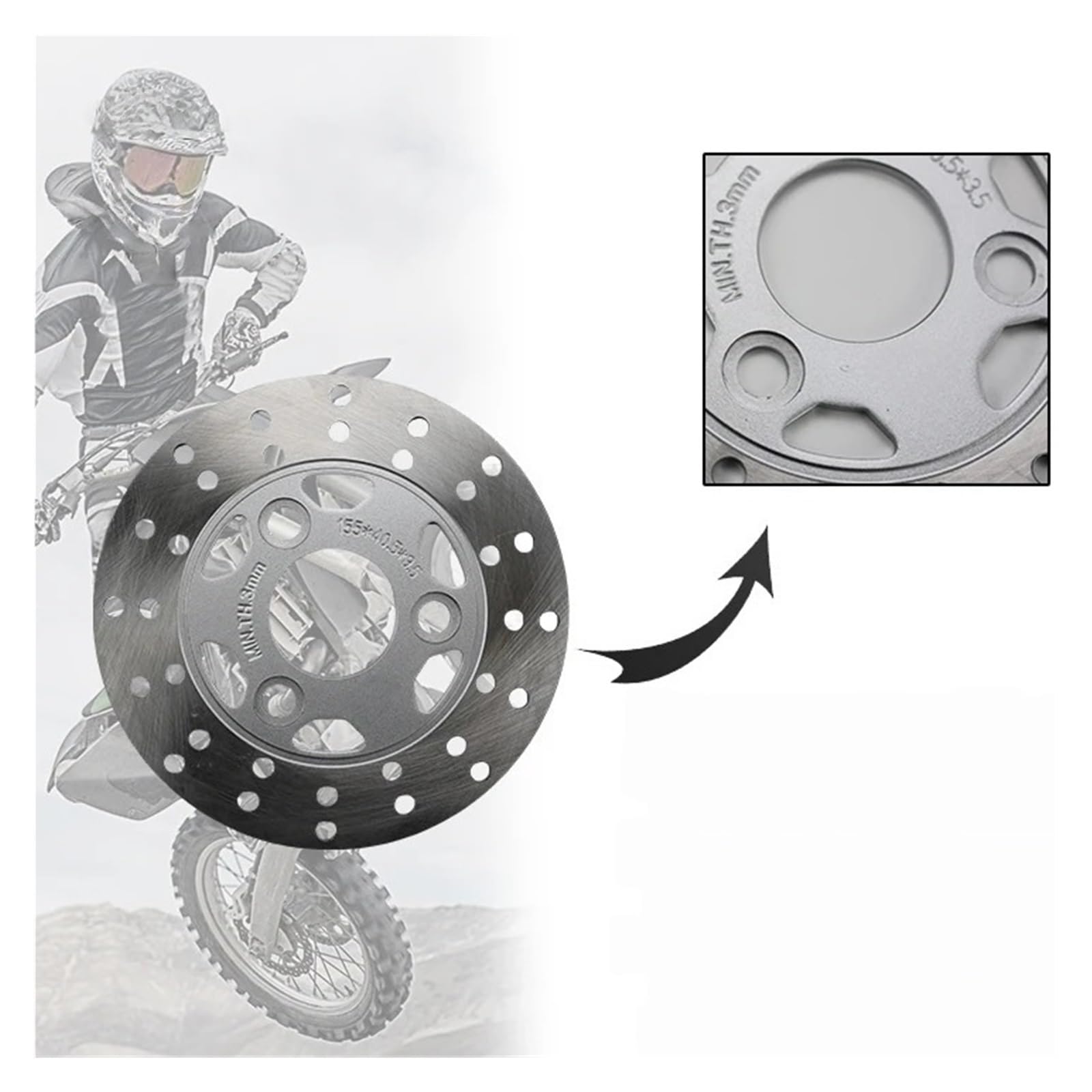 Disco freno flottante Pinza Idraulica Per Cilindro Freno A Disco Anteriore Da 150 Mm Per Moto Per Dirt Per Monkey Z50 Z50A