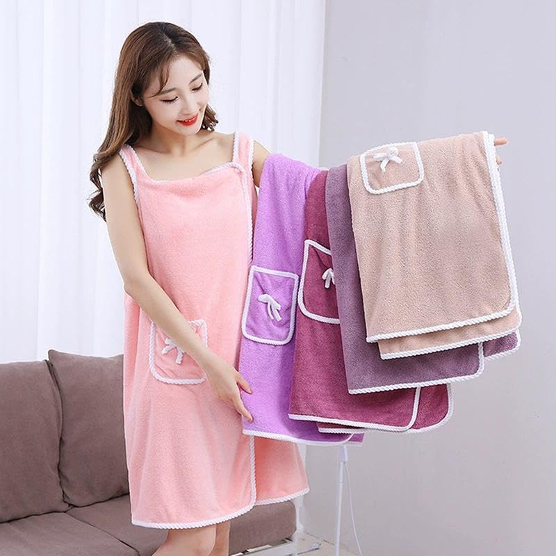 Image of MORADO� Microfiber Bathing Wearable Magic Towel /Bath Towel /Beach and Spa Bathrobe /Bathroom Towel Dress with Straps for Girls & Women 300 GSM