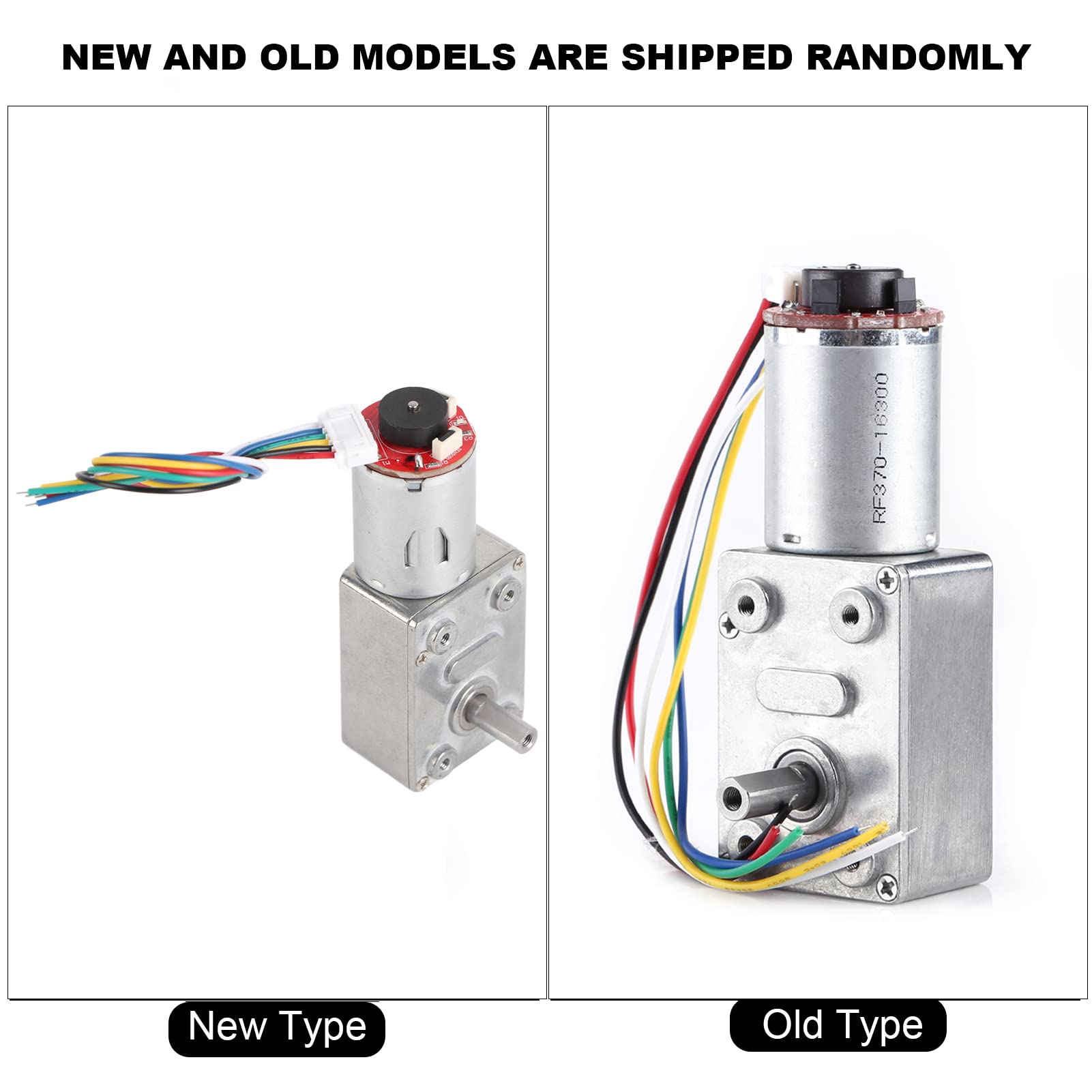 DC 12V high Turbine Gear Motor, with Encoder Strong self-Locking 10/20/30/40 /100 RPM(40RPM)