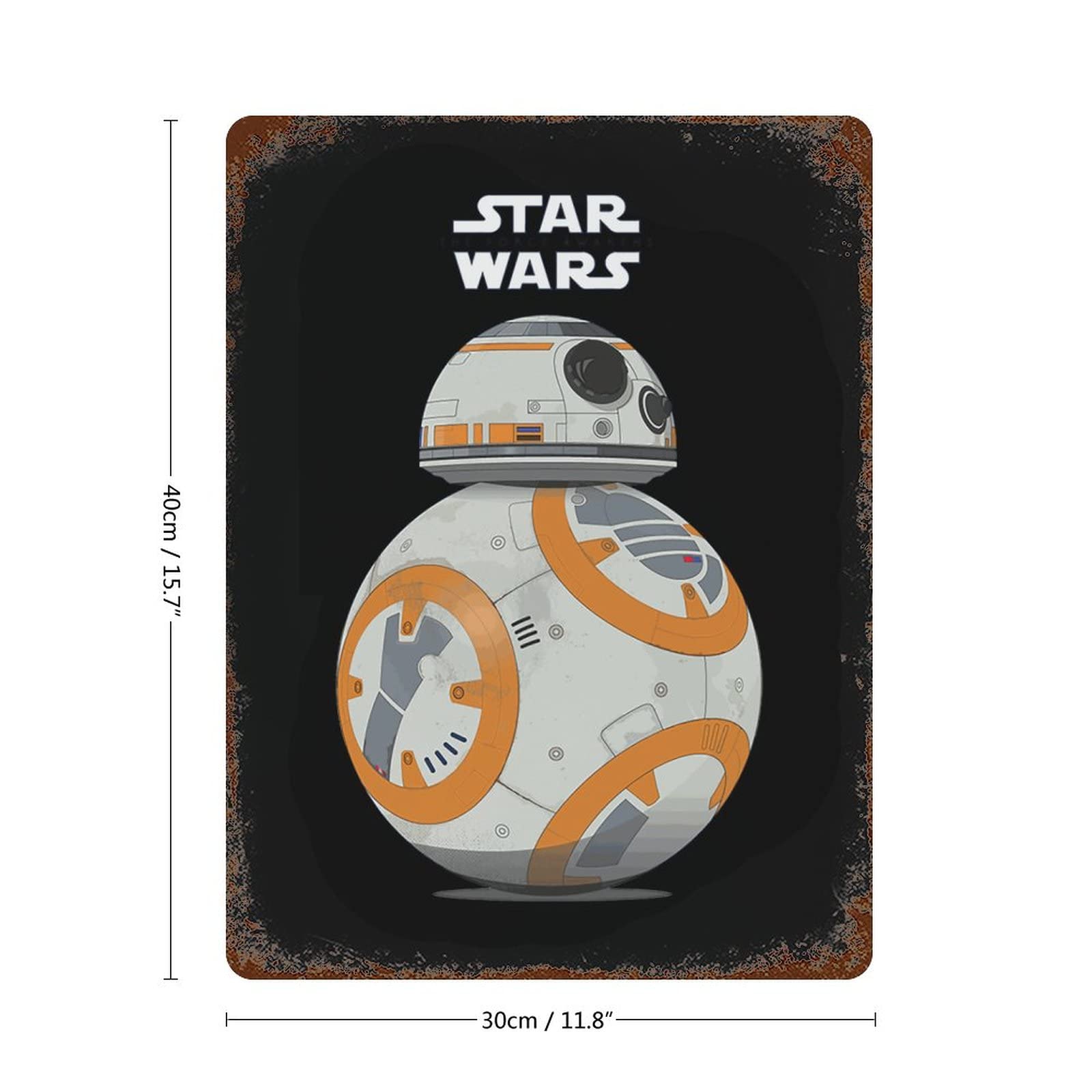 Amazon.co.jp: ブリキ看板 スターウォーズ BB-8 壁飾り レトロ
