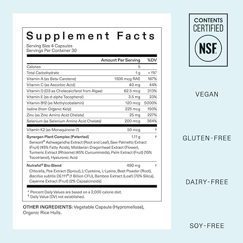 Miniatura 6 de Nutrafol Suplementos para el crecimiento del cabello para mujeres, para mujeres de 18 a 44 años, clínicamente probados para cabello visiblemente más