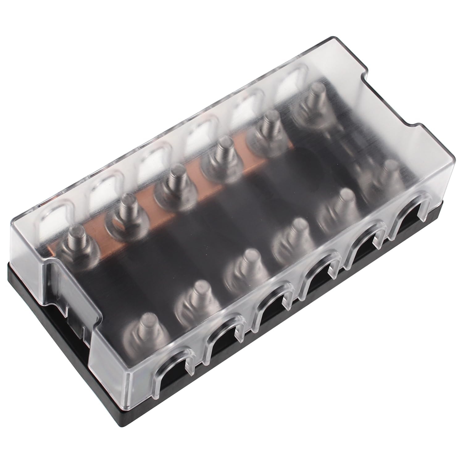 RKURCK 6 Way MEGA/AMG Fuse Holder 100A, Bolt Down M8 5/16" (1 Pack 100A MEGA Fuse), 6way - Image 2