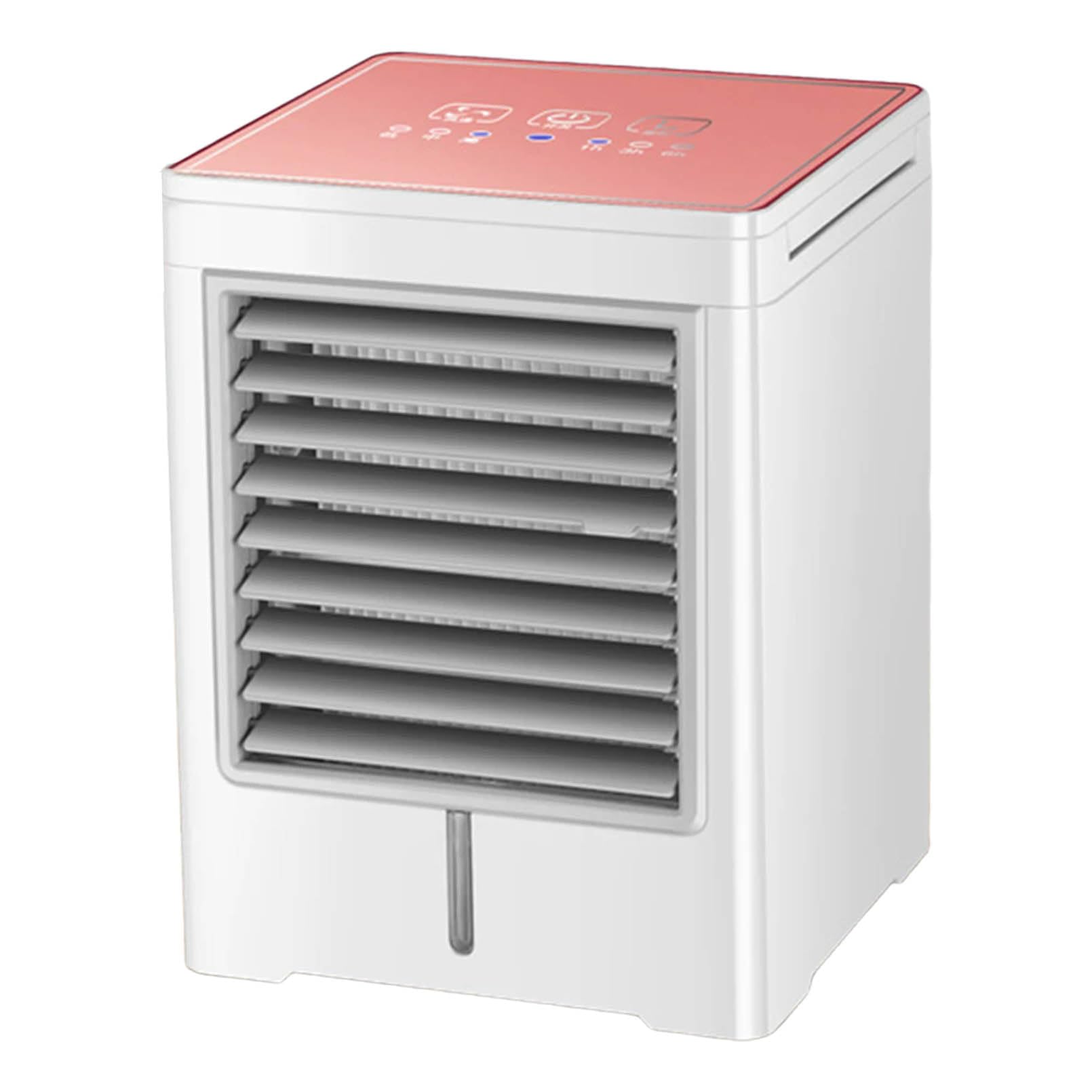 Cqahdsevf Pink Portable Air Conditioner Cooling Fan, Portable Usb Evaporative Air Cooler Touch Screen 3 Speeds Multicolor(Pink)