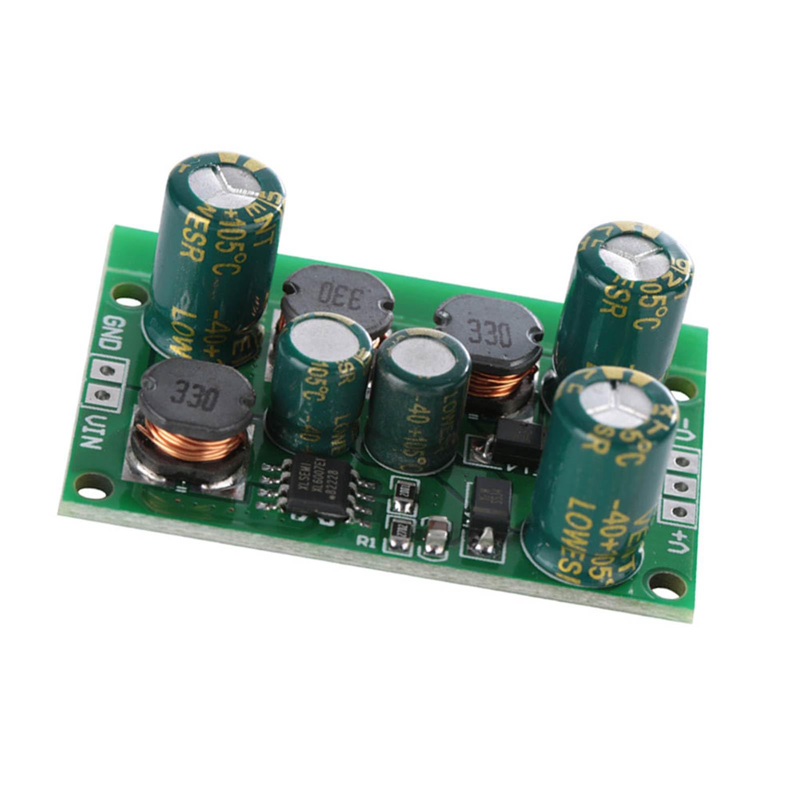 Convertidor DC DC Voltaje Positivo Negativo Módulo Elevador Reductor Fuente de Alimentación Dual Regulador ±5V ±6V ±9V ±10V ±12V ±15V ±18V ±24V con Arranque Suave para (Tensión de Salida
