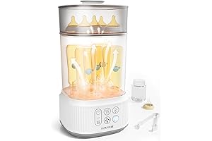 HAUTURE Baby Bottle Steamer and Dryer: Fast Drying and Sanitizing for Baby Essentials