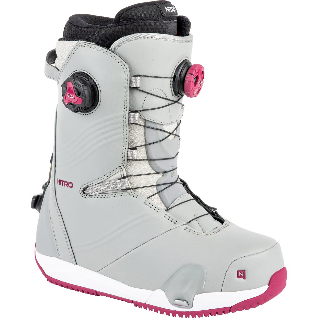 NITRO Dynasty Boa 24 All Mountain Freeride Premium Sistema de Cordones rápidos Step On Boot Snowboot