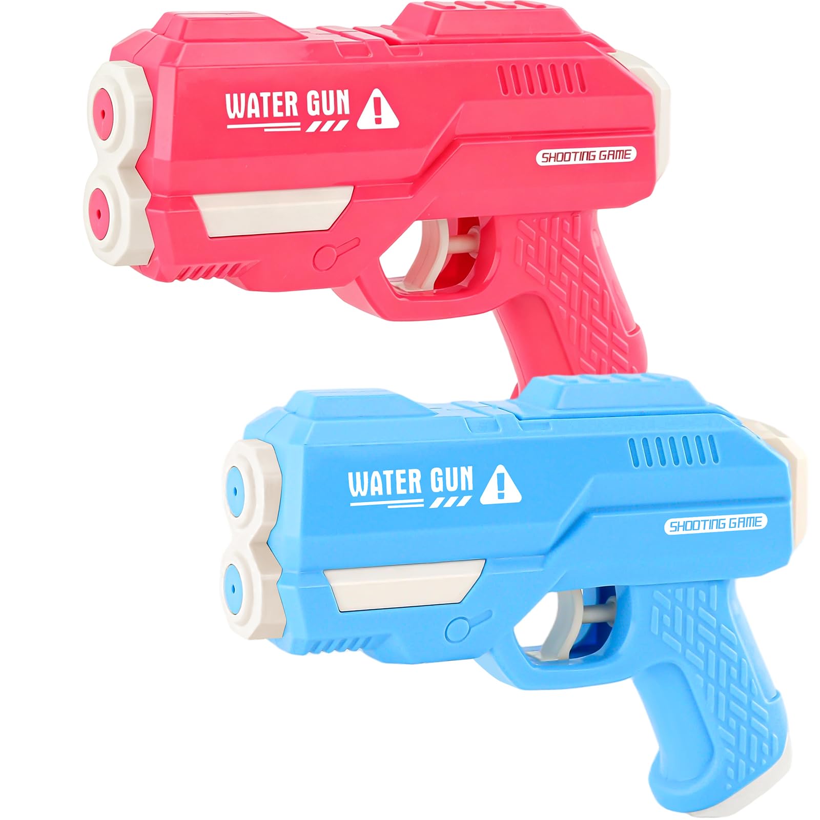 2 Pack Water Guns for Kids Dual Nozzle Water Pistols Outdoor Play