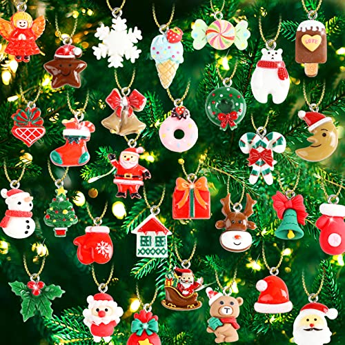 42 pcs Mini Christmas Ornaments, Miniature Resin...