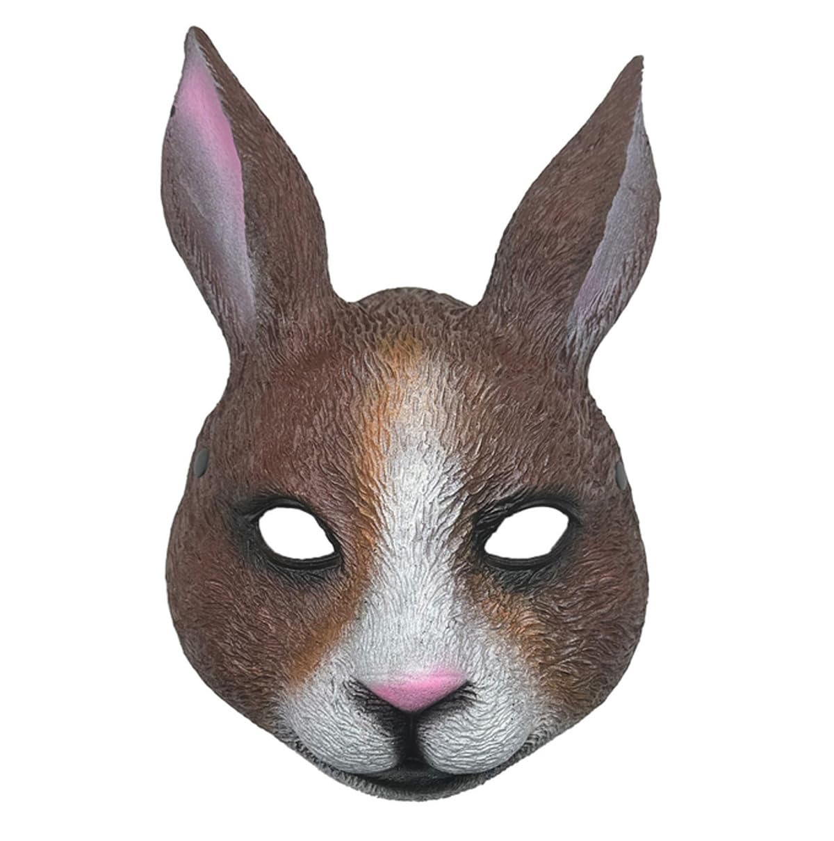 Rabbit Bunny Mask PU Animal Cosplay Mask for Adults Halloween Costume