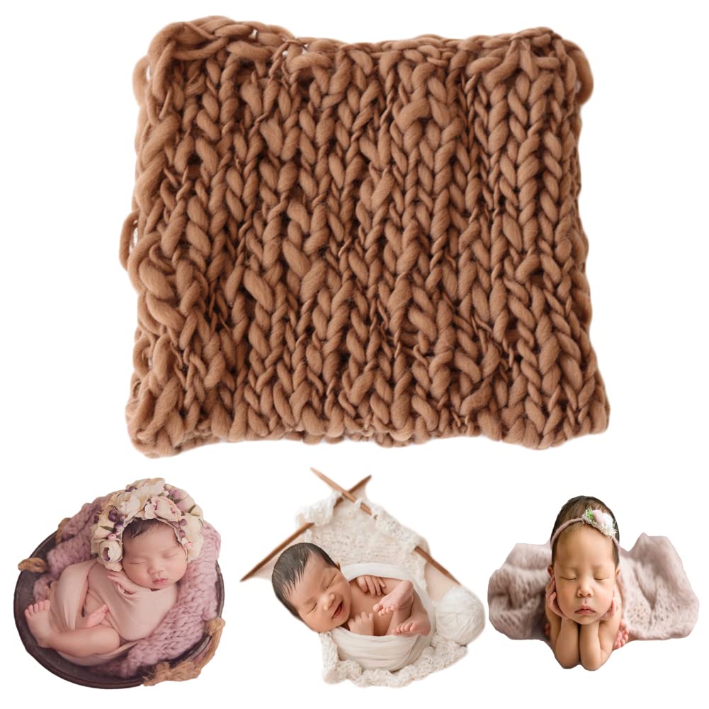 Zeroest Baby Photography Props Basket Braid Wool Wrap Newborn Photo Shoot Baskets Filler Posing Stuffer Background Blanket