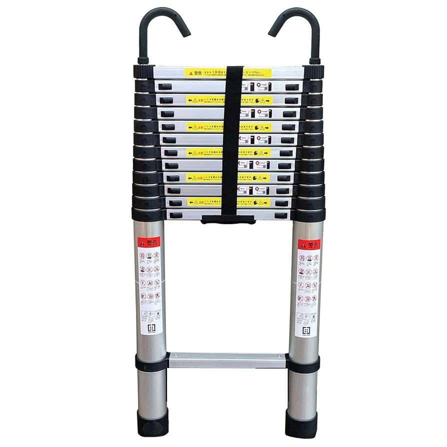 ONE STEPはしご 伸縮 5m 150kg  家庭用 業務用 日本語説明書付 ONE STEPはしご 伸縮 5m 150kg 家庭用 業務用 日本語説明書付