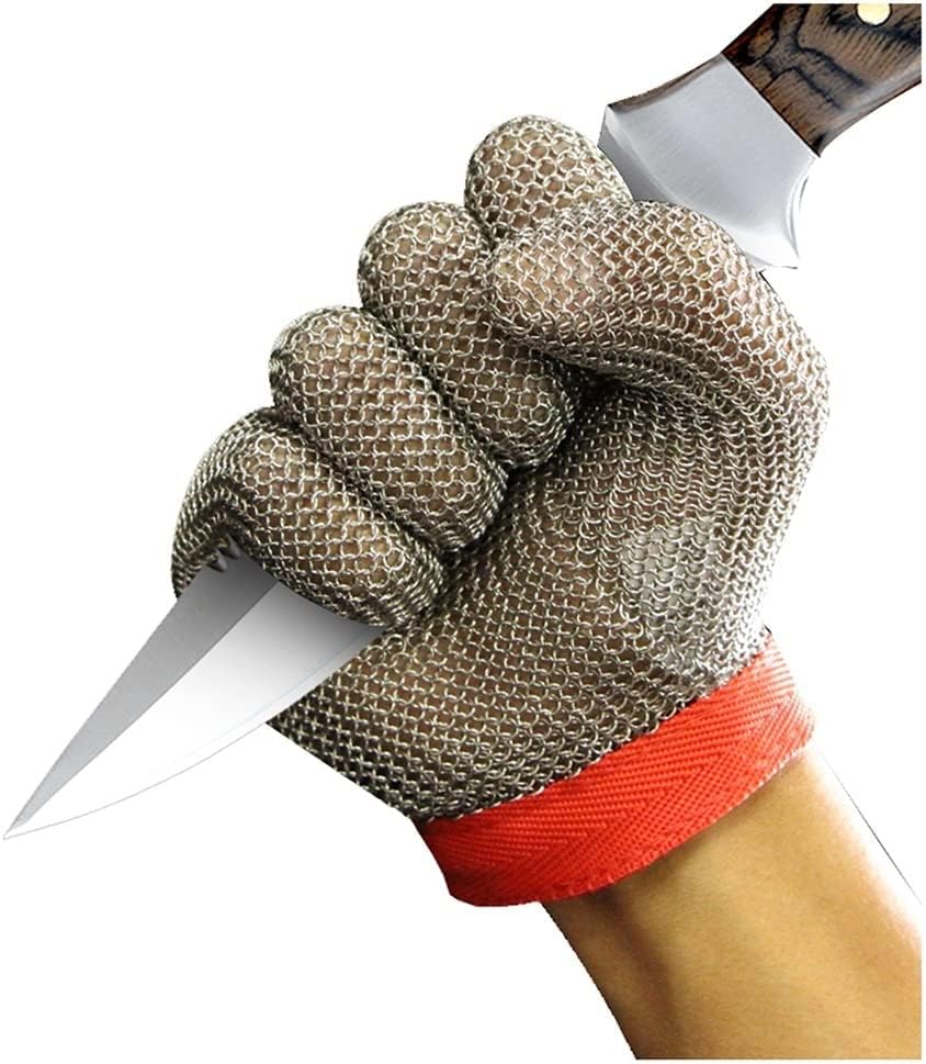 Guantes resistentes a los cortes para abrir ostras y limpiar pescado con seguridad