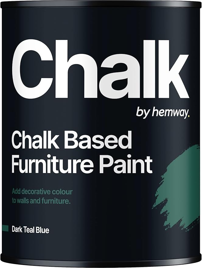 Hemway Matte Shabby Chic Chalk Based Furniture Paint 1L