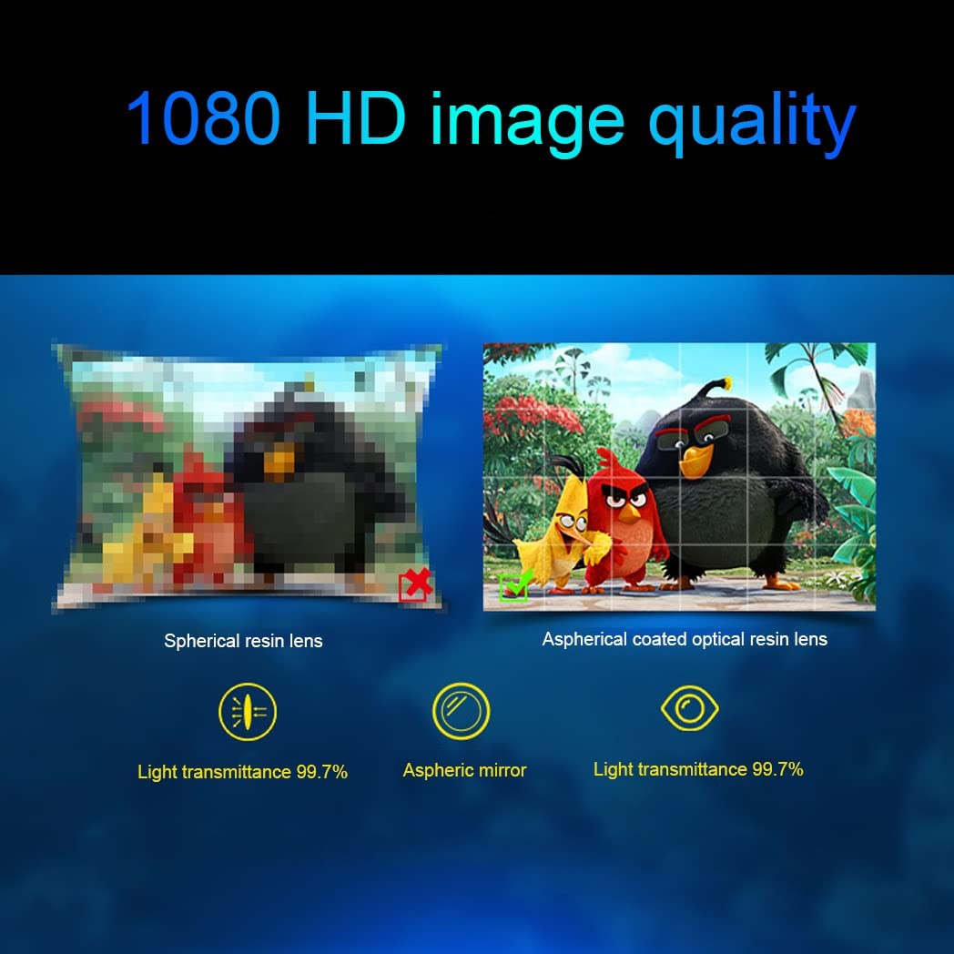 Occhiali VR, Visore Realtà Virtuale, Cuffie 3D VR Compatibile con Tutti Gli, Lente Regolabile per Film e Giochi 3D, per iPhone 13 Pro Max/13 Pro/13/12/11, per Samsung Galaxy S21, Huawei, Xiaomi