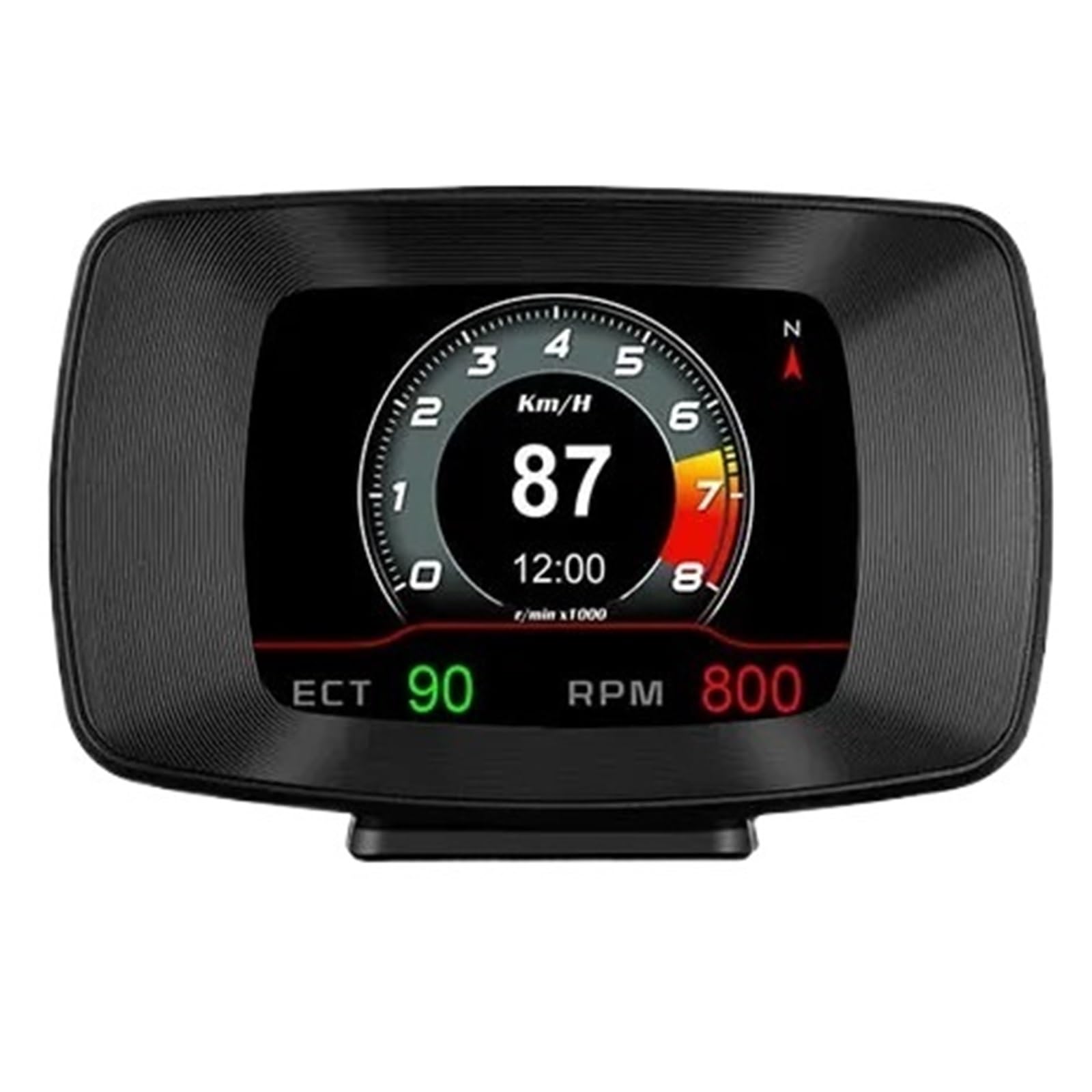 P24 Przyspieszony Test Prędkościomierz Obrotomierz Wskaźnik RPM Woltomierz 10 Funkcji Alarmowych Wyświetlacz Samochodowy Head Up Podwójny System Obd GPS Przyrząd Wielofunkcyjny(P13 HUD)
