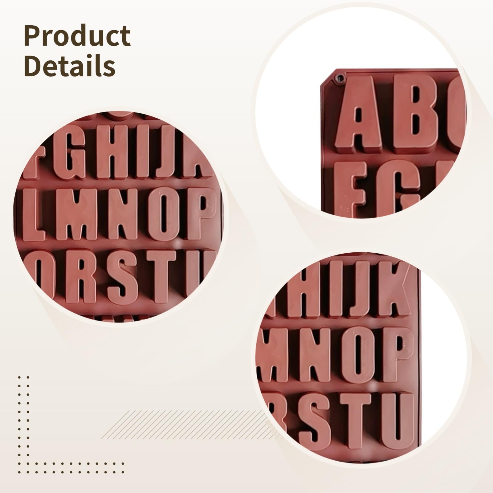 Lot de 2 moules lettres en silicone pour crayons et chocolat, moules alphabet ABC, compatibles four, souples et faciles à démouler, lettres A à Z pour bonbons, DIY, pâtisserie et loisirs créatifs