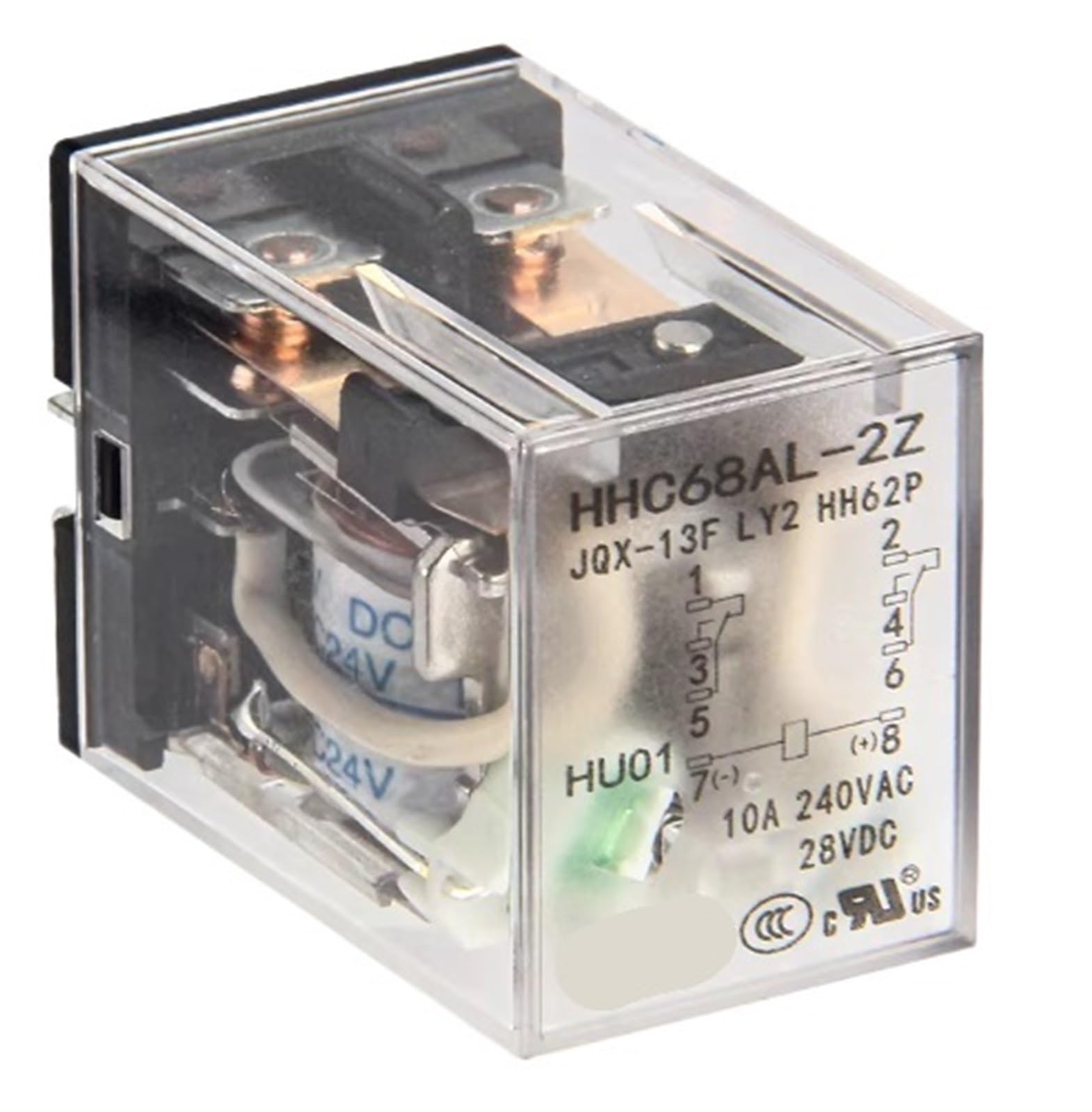 YMUGUEGH HHC68AL-2Z DC24V DC12V DC220V DC48V Relay(DC12V)