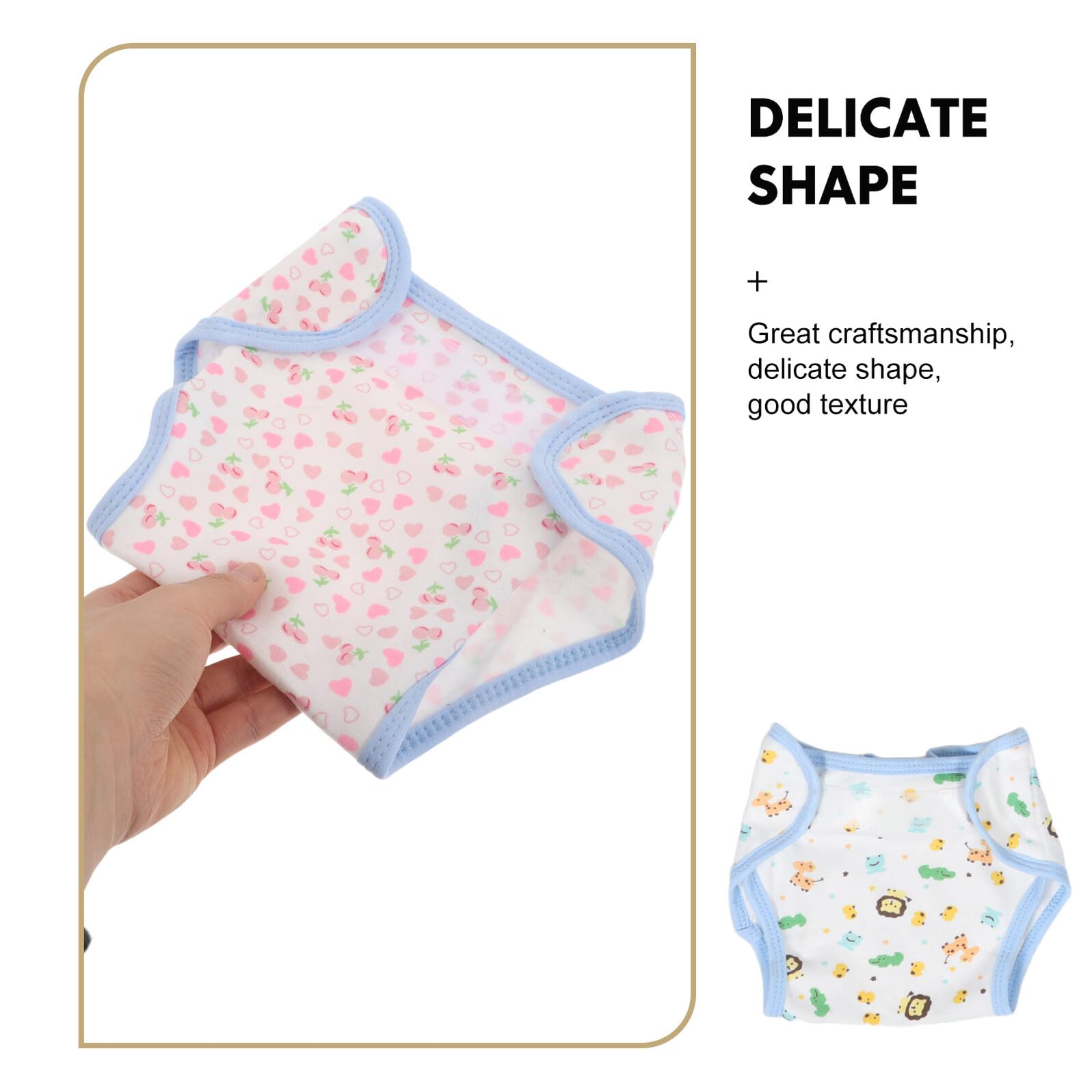Pañales Reutilizables de Algodón para Ñiño 5 Piezas Pañales Lavables de Tela Estampados Infantiles Talla Única Ajustable Suaves y Transpirables para Recién Nacidos y Pequeños
