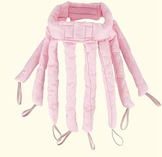 Wiracil Sem modelador de cachos de cetim sem calor rolos de seda sem modelador de cachos de calor cabelo curto modelador de cabelo sem calor para penteado de cabelo, rosa